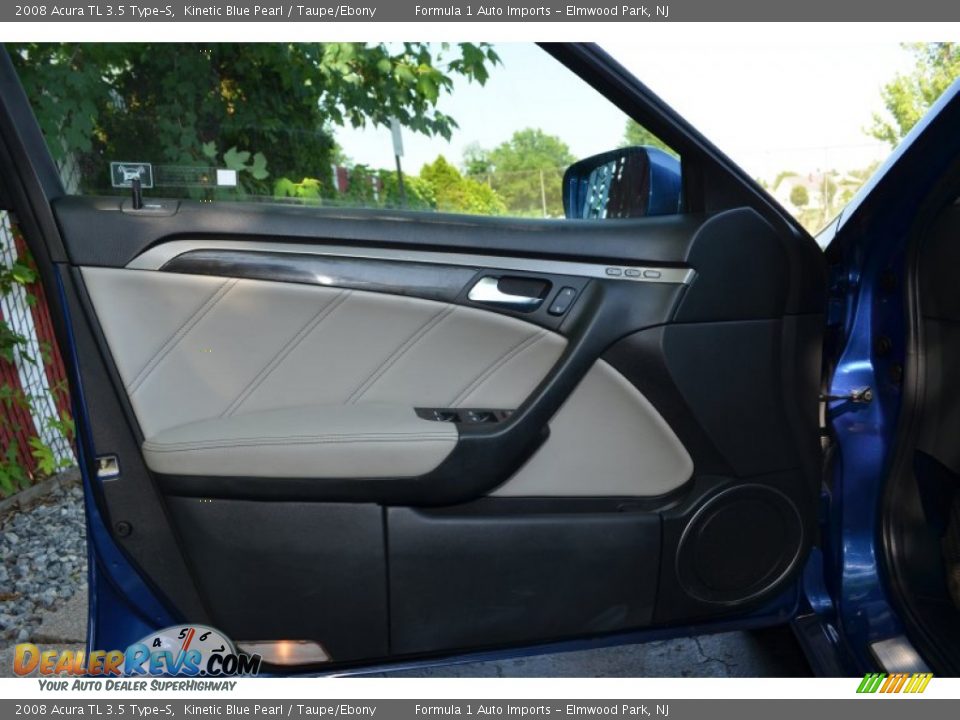 2008 Acura TL 3.5 Type-S Kinetic Blue Pearl / Taupe/Ebony Photo #21