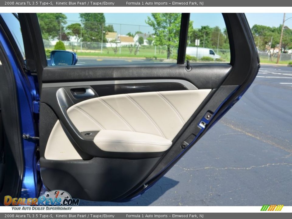2008 Acura TL 3.5 Type-S Kinetic Blue Pearl / Taupe/Ebony Photo #23