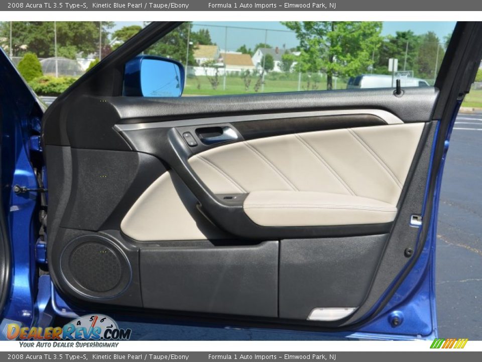 2008 Acura TL 3.5 Type-S Kinetic Blue Pearl / Taupe/Ebony Photo #24