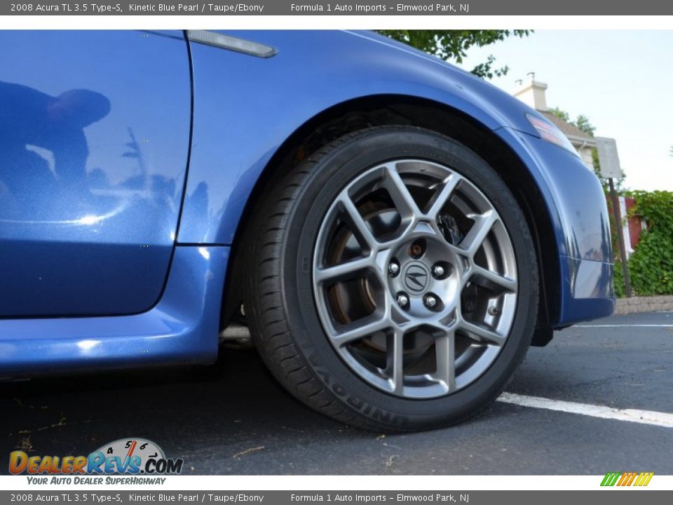 2008 Acura TL 3.5 Type-S Kinetic Blue Pearl / Taupe/Ebony Photo #25