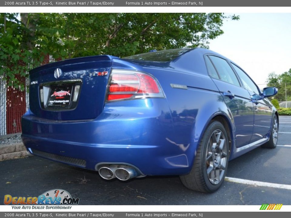 2008 Acura TL 3.5 Type-S Kinetic Blue Pearl / Taupe/Ebony Photo #26