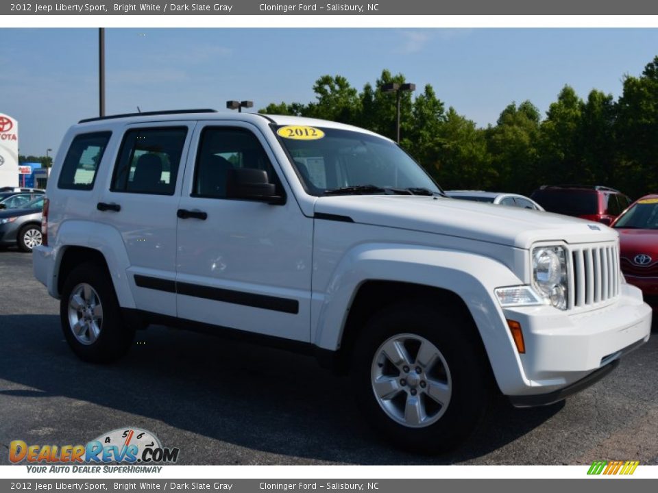 2012 Jeep Liberty Sport Bright White / Dark Slate Gray Photo #1