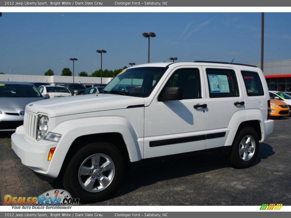2012 Jeep Liberty Sport Bright White / Dark Slate Gray Photo #3