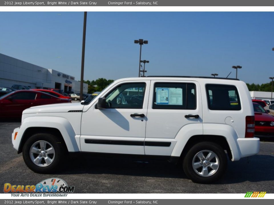 2012 Jeep Liberty Sport Bright White / Dark Slate Gray Photo #6
