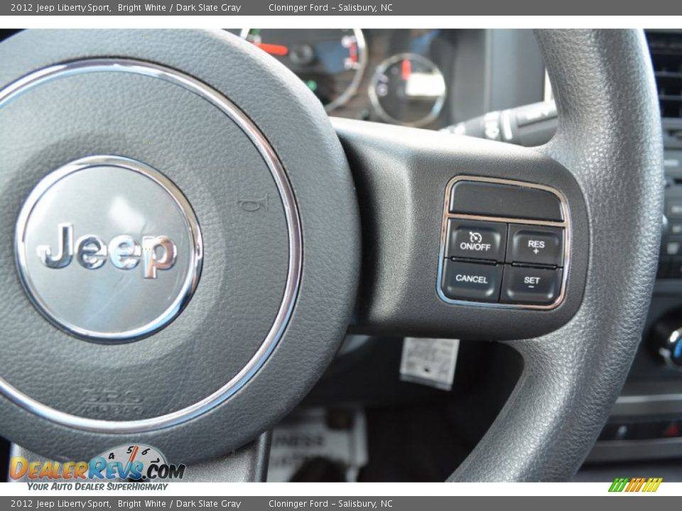 2012 Jeep Liberty Sport Bright White / Dark Slate Gray Photo #22