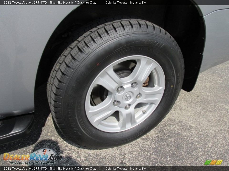 2012 Toyota Sequoia SR5 4WD Silver Sky Metallic / Graphite Gray Photo #3