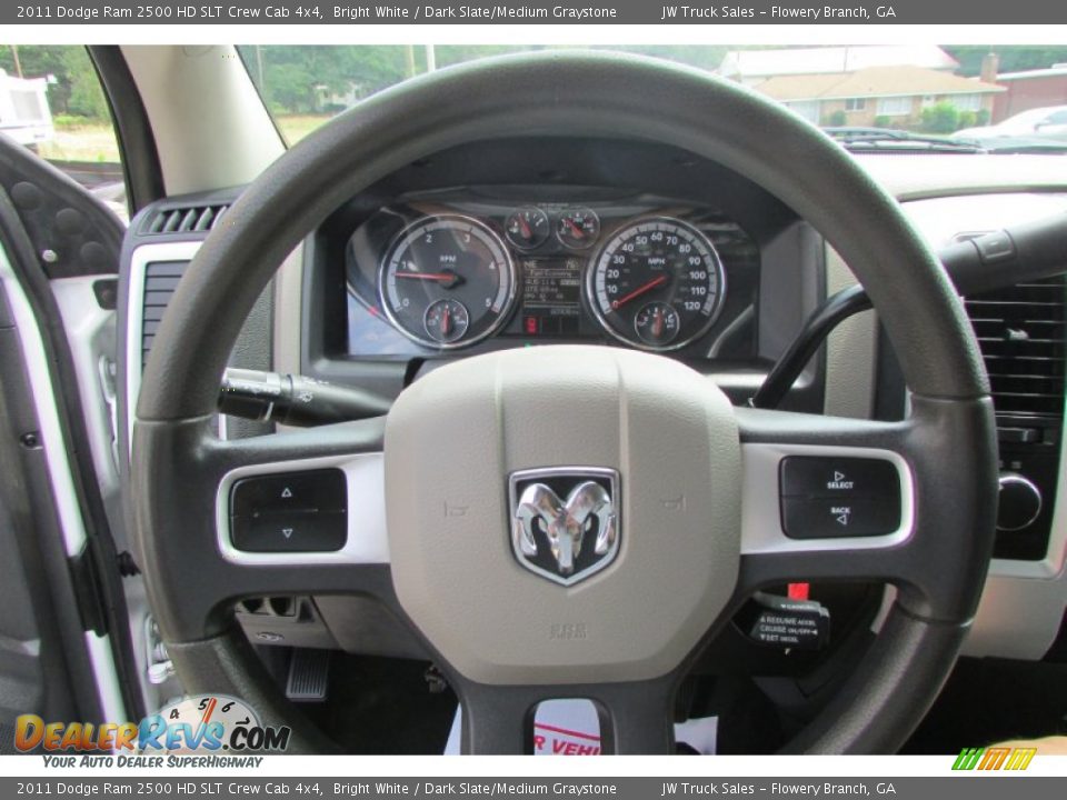2011 Dodge Ram 2500 HD SLT Crew Cab 4x4 Bright White / Dark Slate/Medium Graystone Photo #23