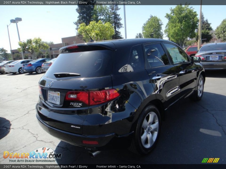 2007 Acura RDX Technology Nighthawk Black Pearl / Ebony Photo #6