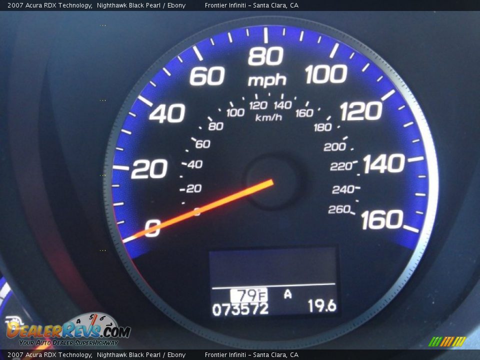 2007 Acura RDX Technology Nighthawk Black Pearl / Ebony Photo #9