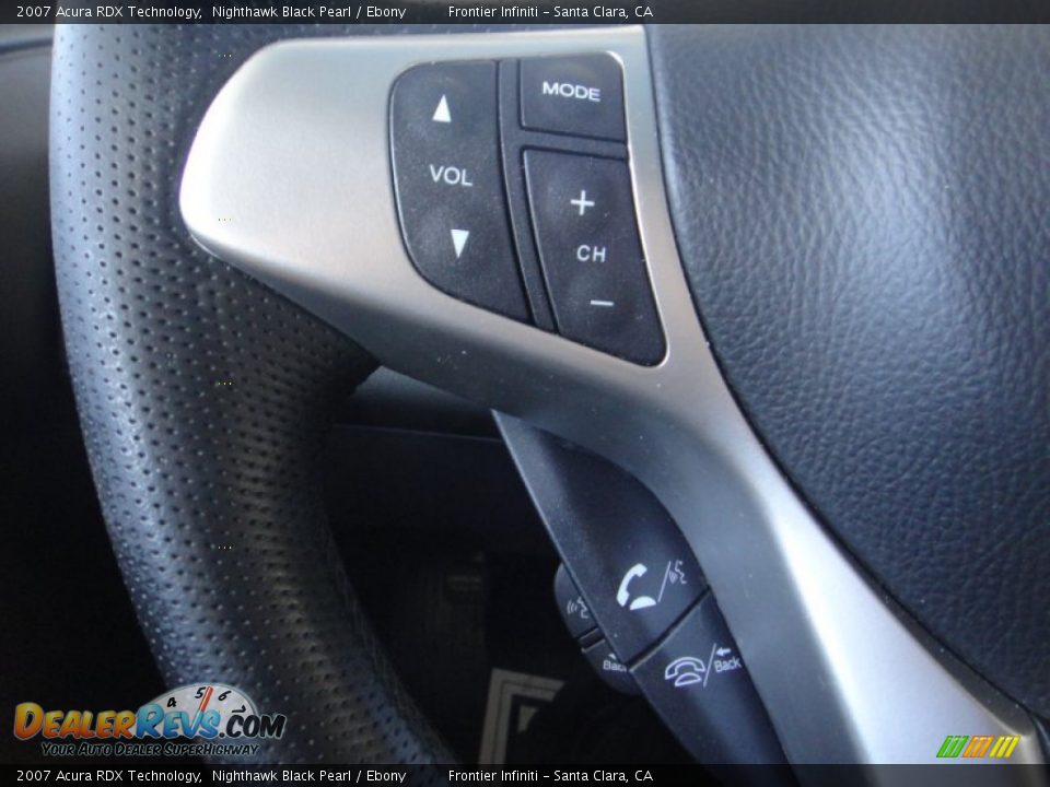 2007 Acura RDX Technology Nighthawk Black Pearl / Ebony Photo #14