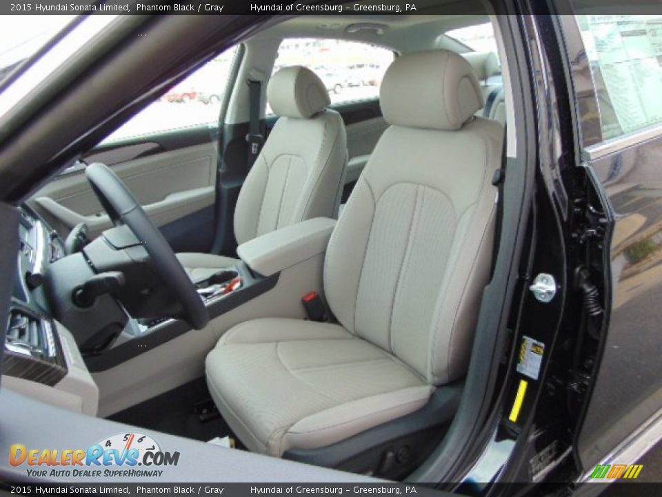 Front Seat of 2015 Hyundai Sonata Limited Photo #10