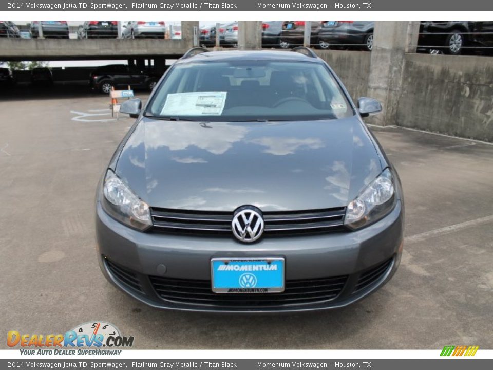 2014 Volkswagen Jetta TDI SportWagen Platinum Gray Metallic / Titan Black Photo #2