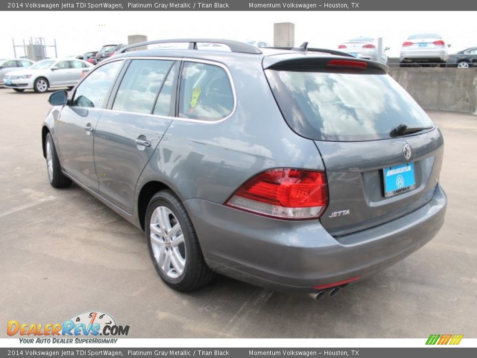 2014 Volkswagen Jetta TDI SportWagen Platinum Gray Metallic / Titan Black Photo #4