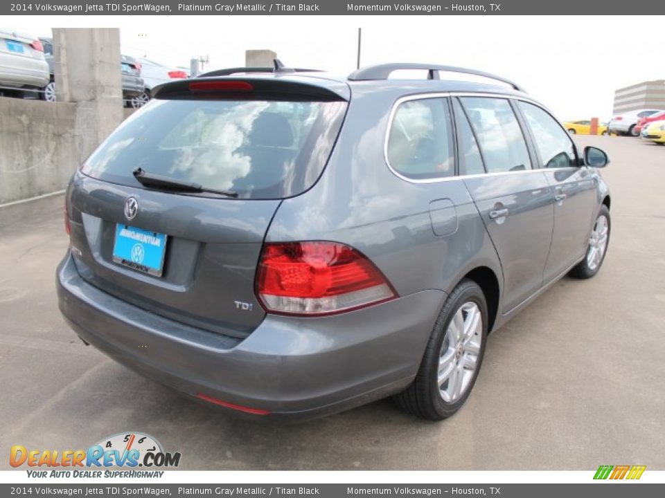 2014 Volkswagen Jetta TDI SportWagen Platinum Gray Metallic / Titan Black Photo #6