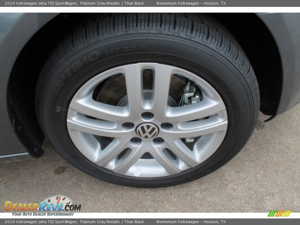2014 Volkswagen Jetta TDI SportWagen Platinum Gray Metallic / Titan Black Photo #7