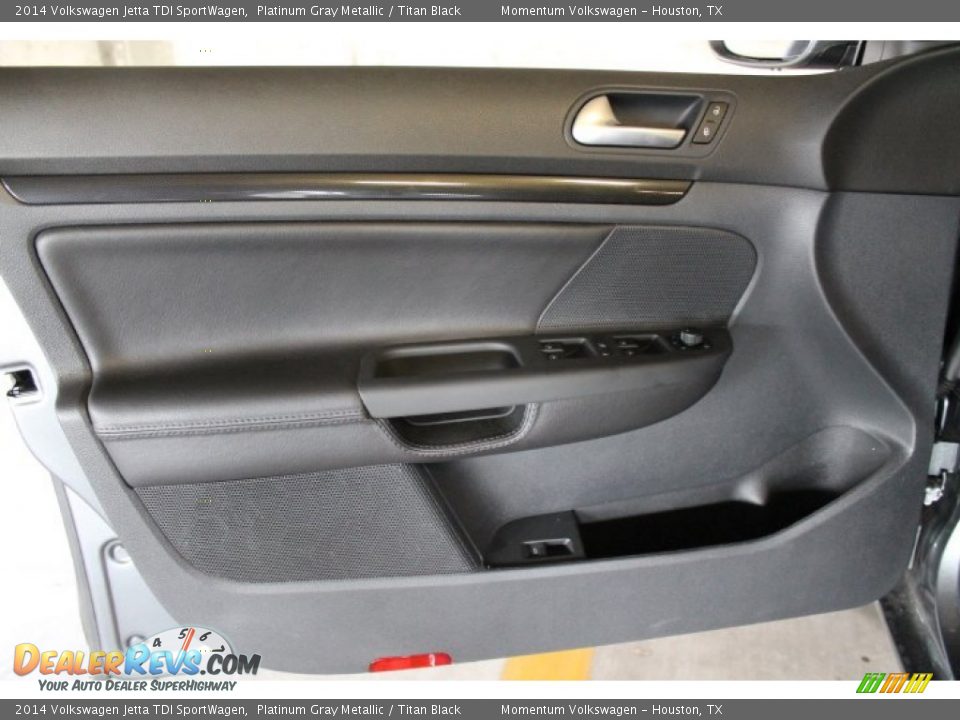 2014 Volkswagen Jetta TDI SportWagen Platinum Gray Metallic / Titan Black Photo #9