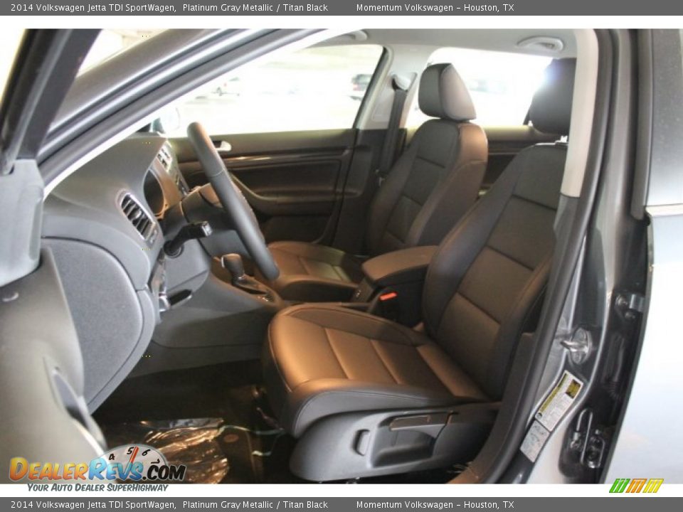 2014 Volkswagen Jetta TDI SportWagen Platinum Gray Metallic / Titan Black Photo #10