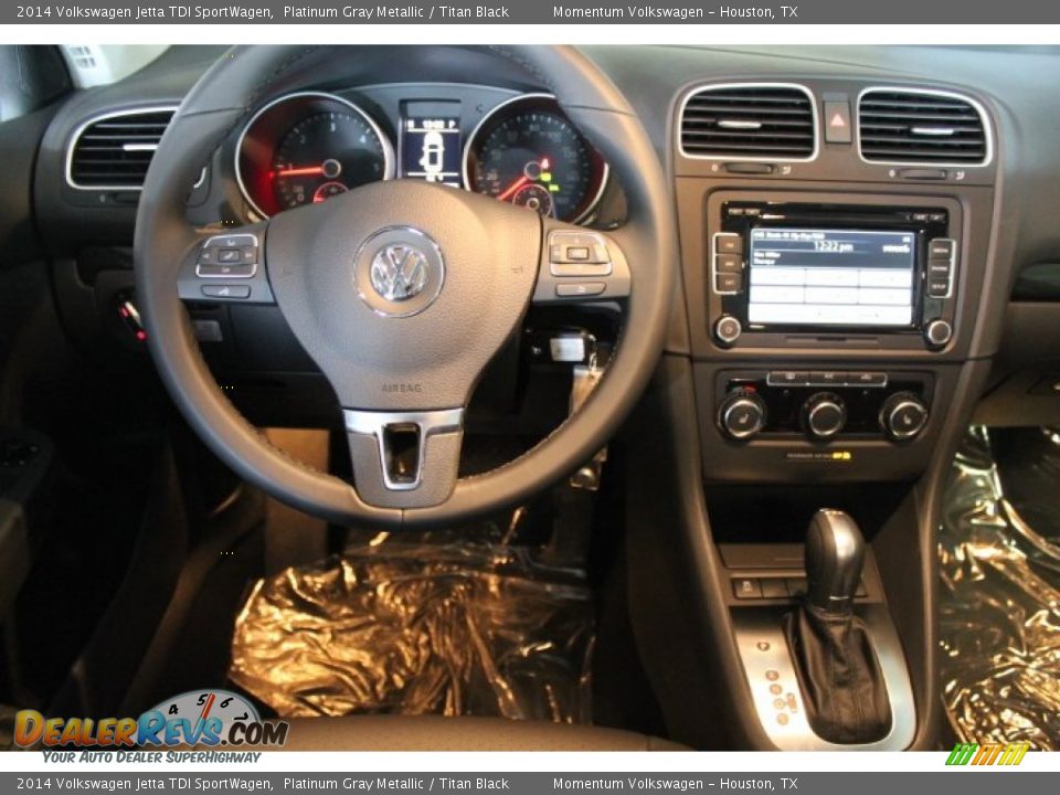 2014 Volkswagen Jetta TDI SportWagen Platinum Gray Metallic / Titan Black Photo #13