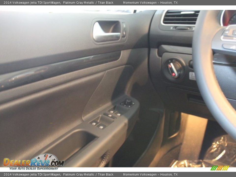 2014 Volkswagen Jetta TDI SportWagen Platinum Gray Metallic / Titan Black Photo #15