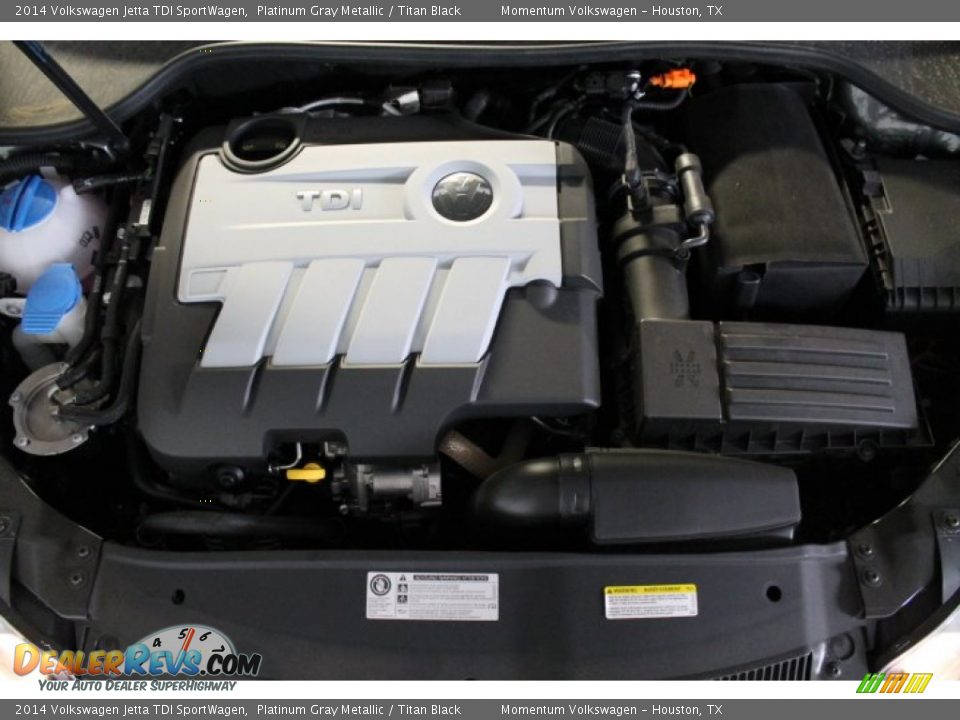 2014 Volkswagen Jetta TDI SportWagen Platinum Gray Metallic / Titan Black Photo #20