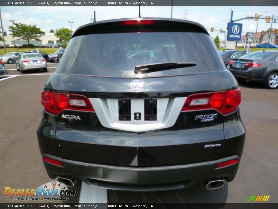 2011 Acura RDX SH-AWD Crystal Black Pearl / Ebony Photo #6