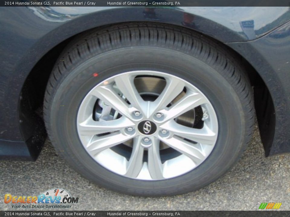 2014 Hyundai Sonata GLS Pacific Blue Pearl / Gray Photo #3