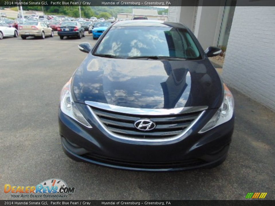 2014 Hyundai Sonata GLS Pacific Blue Pearl / Gray Photo #4