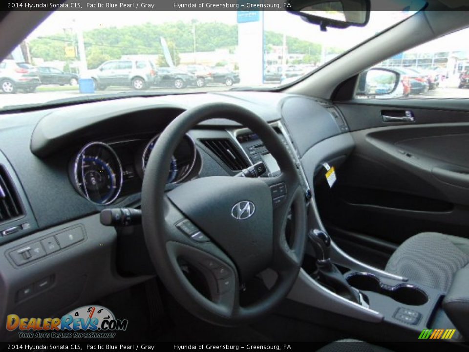 2014 Hyundai Sonata GLS Pacific Blue Pearl / Gray Photo #8