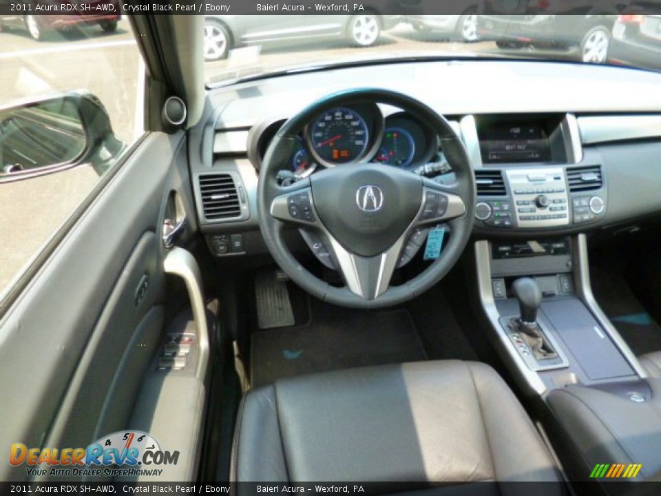 2011 Acura RDX SH-AWD Crystal Black Pearl / Ebony Photo #14