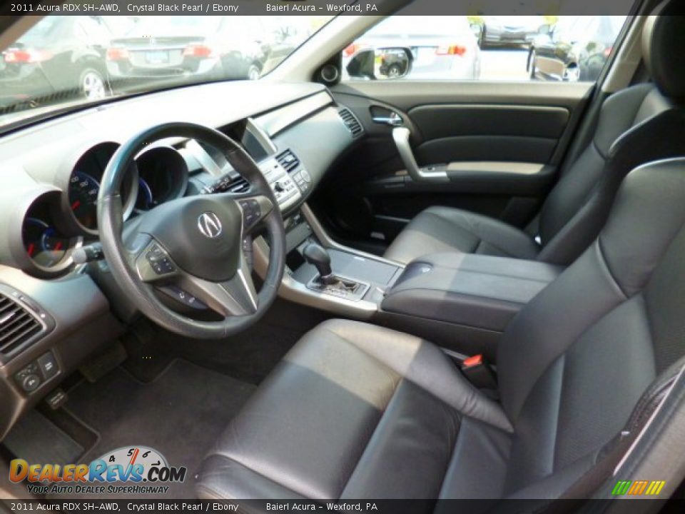 2011 Acura RDX SH-AWD Crystal Black Pearl / Ebony Photo #16