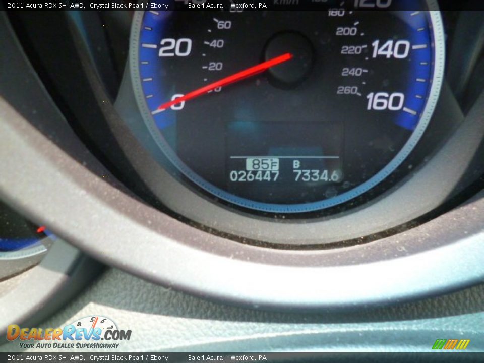 2011 Acura RDX SH-AWD Crystal Black Pearl / Ebony Photo #20