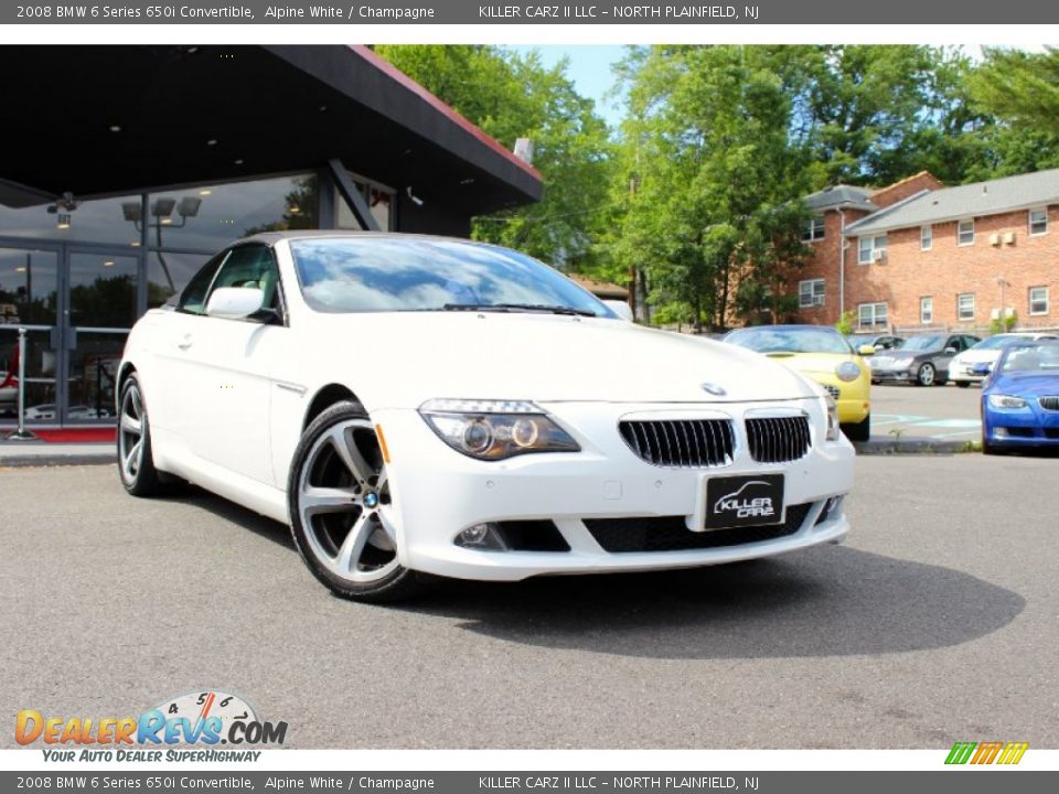 2008 BMW 6 Series 650i Convertible Alpine White / Champagne Photo #1