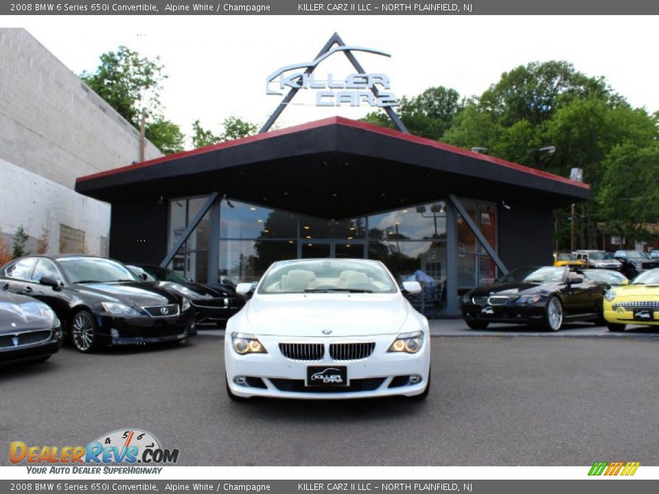 2008 BMW 6 Series 650i Convertible Alpine White / Champagne Photo #2