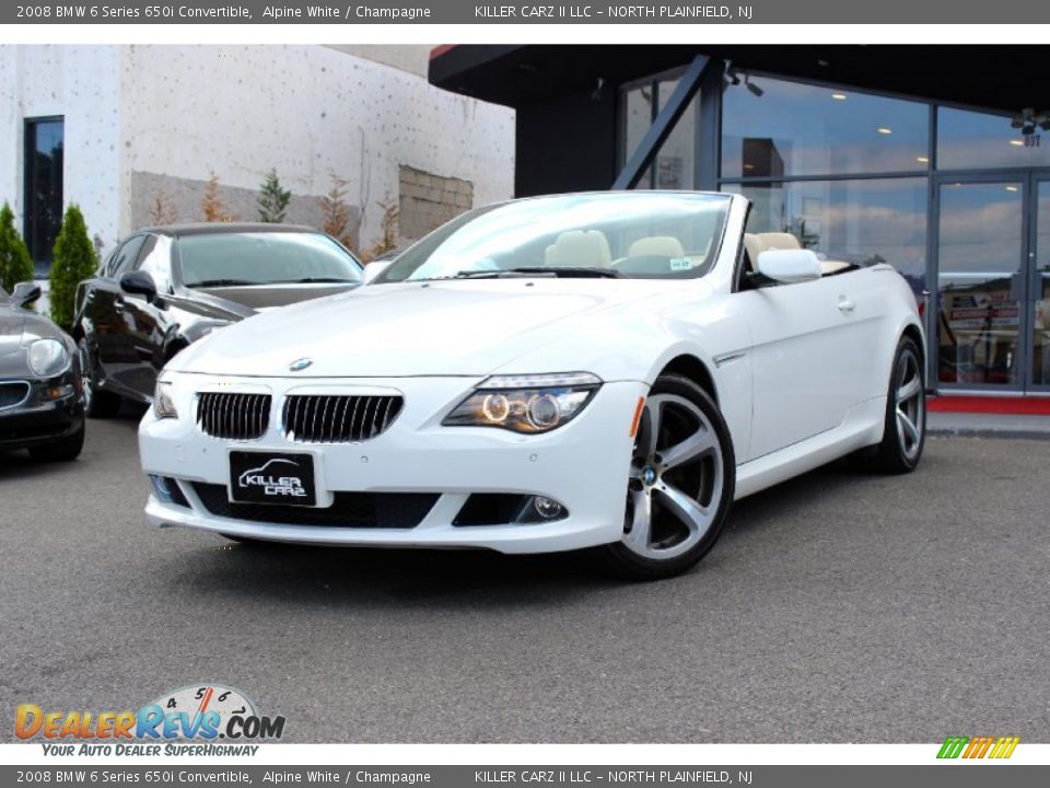 2008 BMW 6 Series 650i Convertible Alpine White / Champagne Photo #3