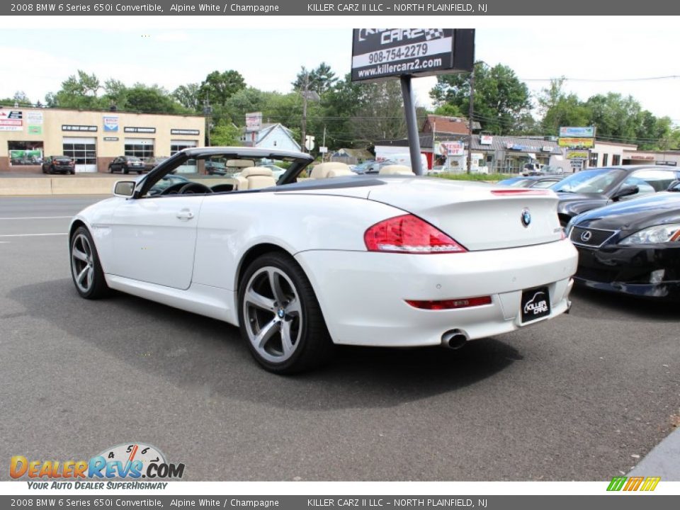 2008 BMW 6 Series 650i Convertible Alpine White / Champagne Photo #5