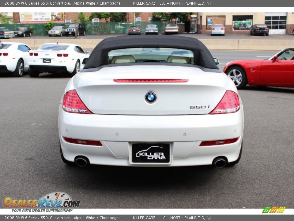 2008 BMW 6 Series 650i Convertible Alpine White / Champagne Photo #6