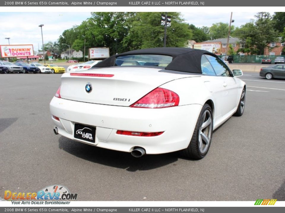 2008 BMW 6 Series 650i Convertible Alpine White / Champagne Photo #7