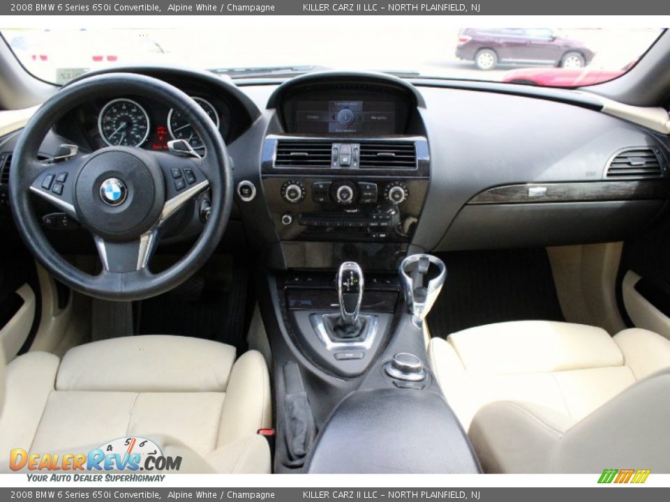 2008 BMW 6 Series 650i Convertible Alpine White / Champagne Photo #8