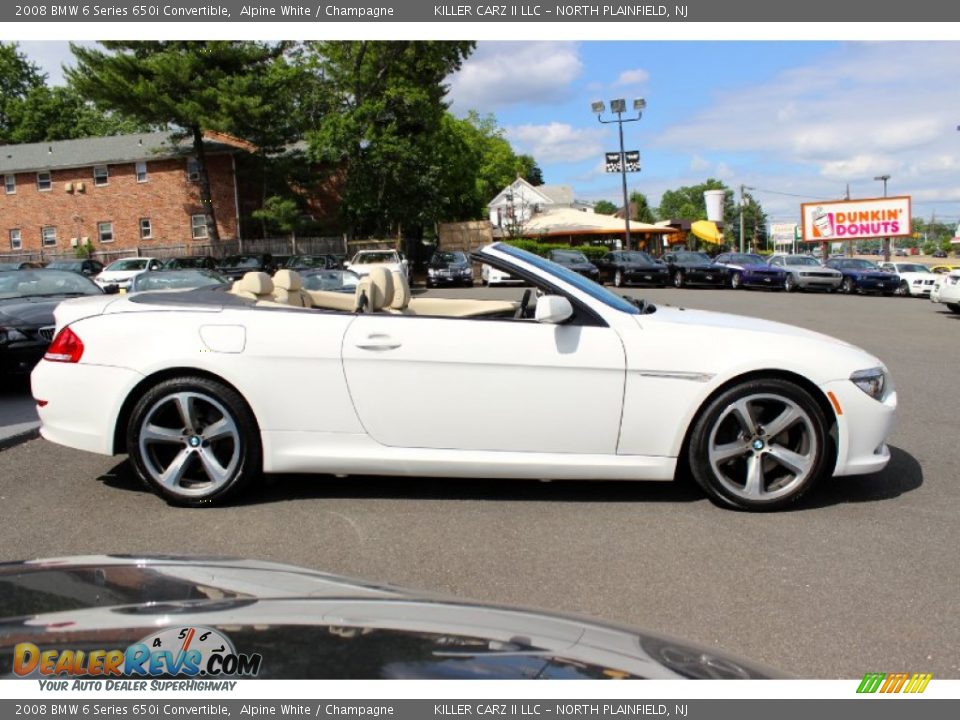 2008 BMW 6 Series 650i Convertible Alpine White / Champagne Photo #10