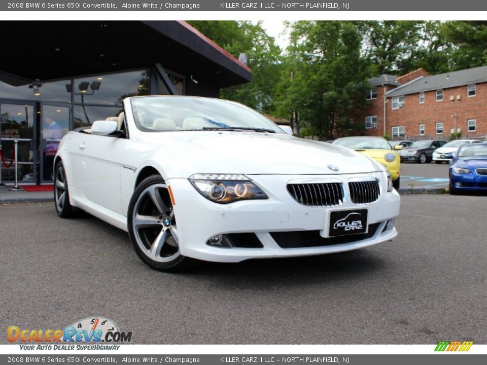 2008 BMW 6 Series 650i Convertible Alpine White / Champagne Photo #11