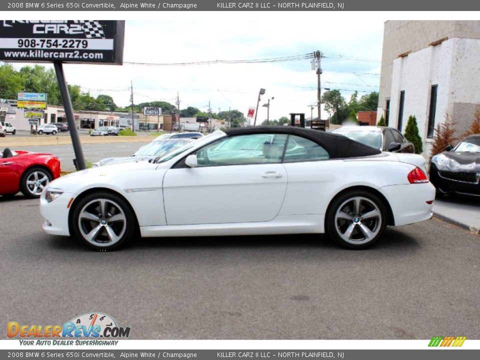 2008 BMW 6 Series 650i Convertible Alpine White / Champagne Photo #12