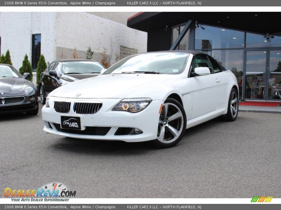 2008 BMW 6 Series 650i Convertible Alpine White / Champagne Photo #13