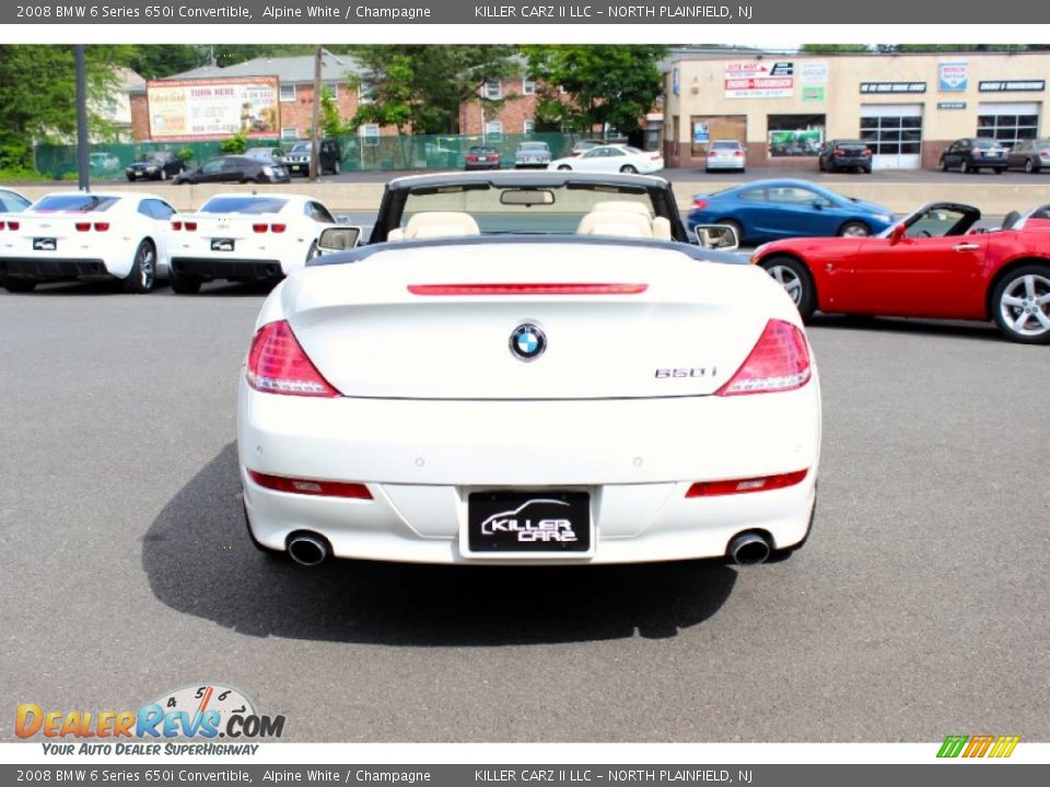 2008 BMW 6 Series 650i Convertible Alpine White / Champagne Photo #15