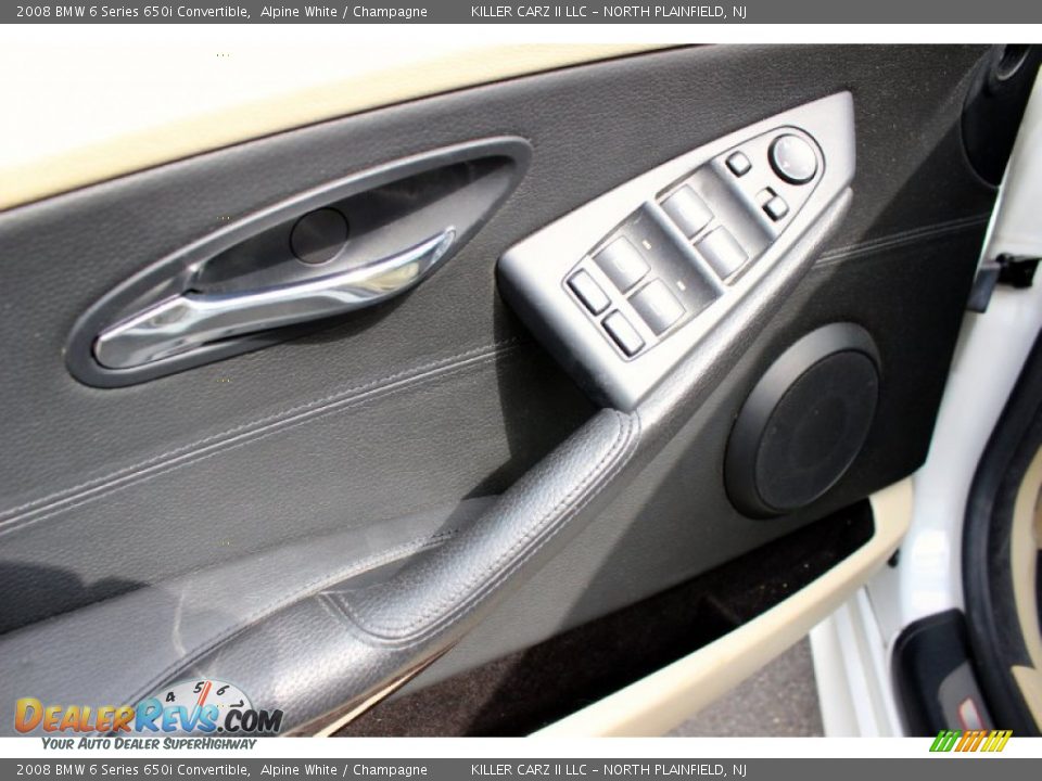 2008 BMW 6 Series 650i Convertible Alpine White / Champagne Photo #19