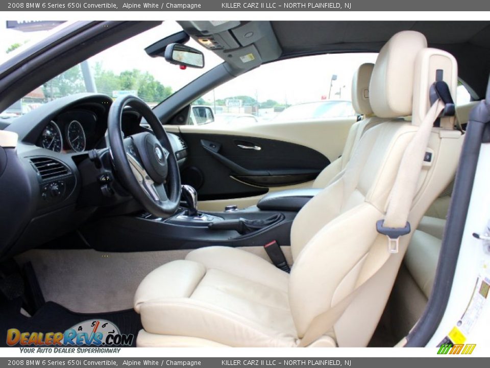 2008 BMW 6 Series 650i Convertible Alpine White / Champagne Photo #20