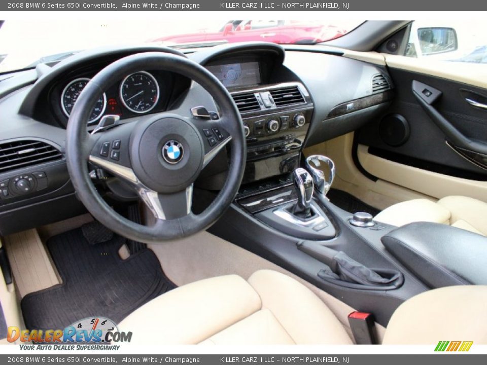 2008 BMW 6 Series 650i Convertible Alpine White / Champagne Photo #22
