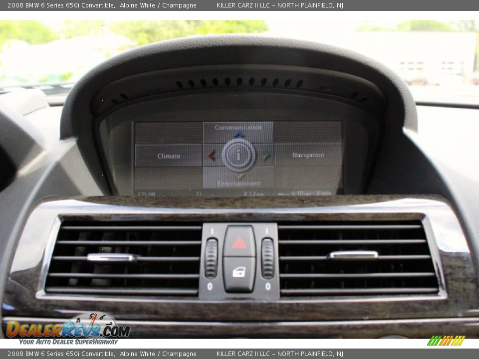 2008 BMW 6 Series 650i Convertible Alpine White / Champagne Photo #25