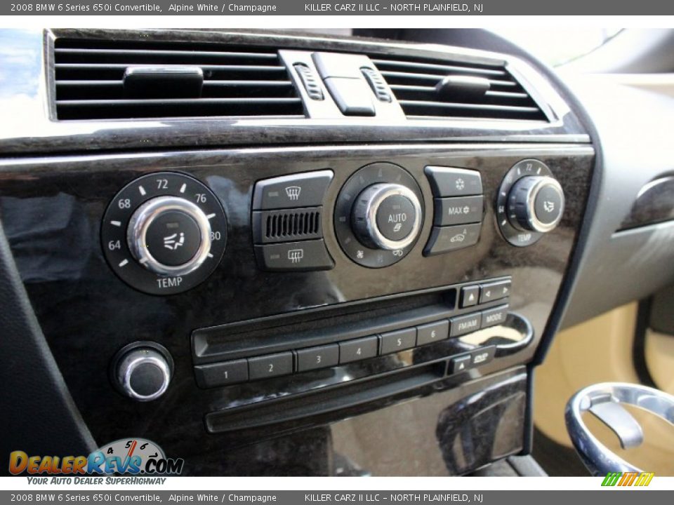 2008 BMW 6 Series 650i Convertible Alpine White / Champagne Photo #26
