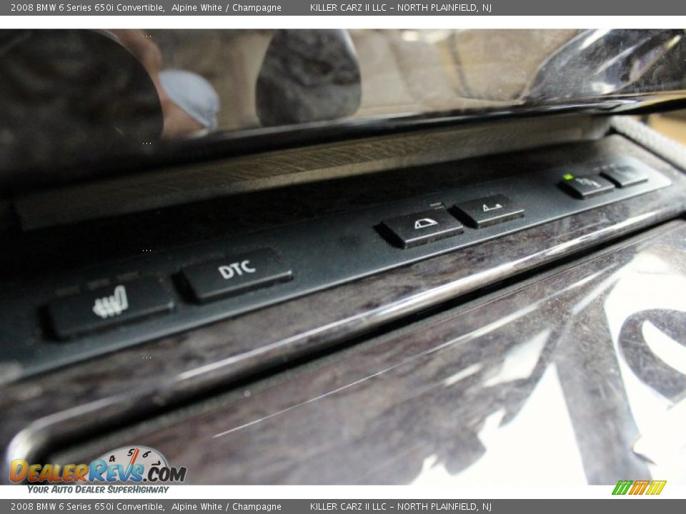 2008 BMW 6 Series 650i Convertible Alpine White / Champagne Photo #27