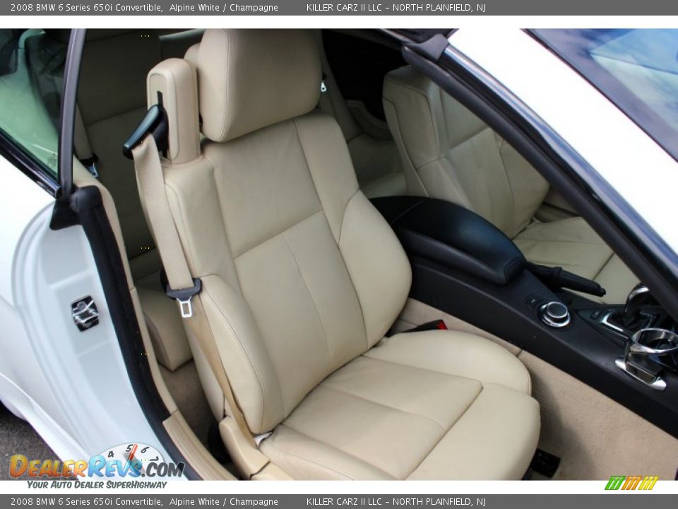 2008 BMW 6 Series 650i Convertible Alpine White / Champagne Photo #30